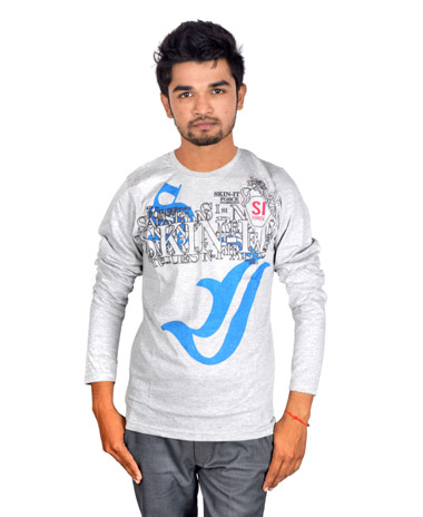 Drakeman Grey Casual Stylish tshirt DTS 160