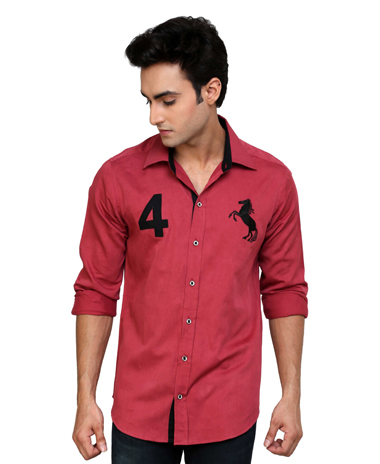 Jainez Fushia Slim Fit Shirt