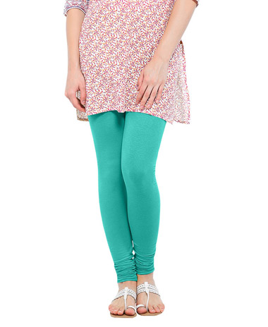 Softwear Turquoise Green Cotton-Lycra Legging