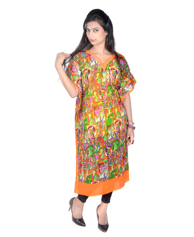 Vivaa multicolored Georgette kaftan