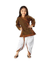 Ethnic Design Pure Cotton Dhoti Angarkha Set