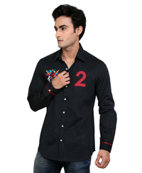 Jainez SP01 Black Slim Fit Shirt