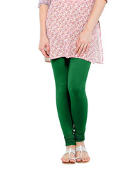 Softwear Dark Green Cotton-Lycra Leggings