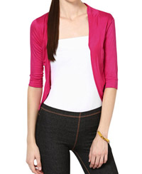 Softwear Fuchsia Pink Viscose Shrug