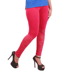 Softwear Megentha Pink Lace Leggings