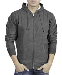 Softwear Mens Andhra Melange Plain Hoodies