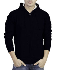 Softwear Mens Navy Plain Hoodies