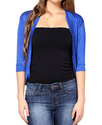 Softwear Royal Blue Viscose Shrug