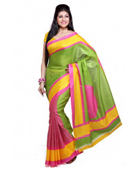 Vamika Multicolour printed Bhagalpuri Saree (VMS80014)