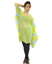 Vivaa Light Green Georgette Printed Kaftan