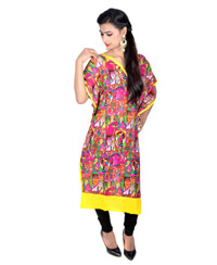 Vivaa Multicolor Georgette kaftan