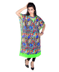 Vivaa Multicolor Georgette Kaftan