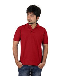 Softwear Mens Red Collared T-Shirt