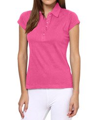 Softwear Pink 7-Button Collared T-Shirt