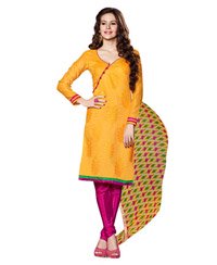 Triveni Amazing Magenta Colored Chanderi Silk Salwar Kameez